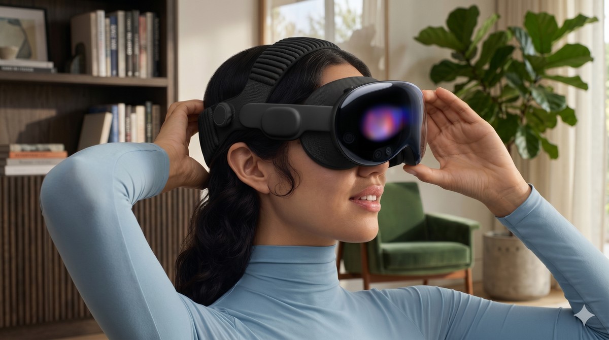 Apple prepara sucessor do Vision Pro com design mais leve e chip M5