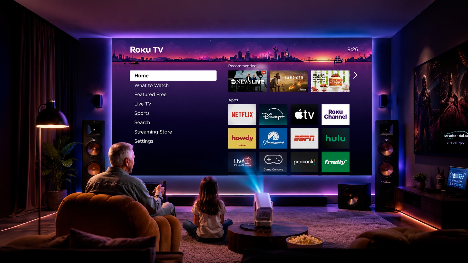 Roku TV faz sua estreia em projetor portátil surpreendentemente barato
