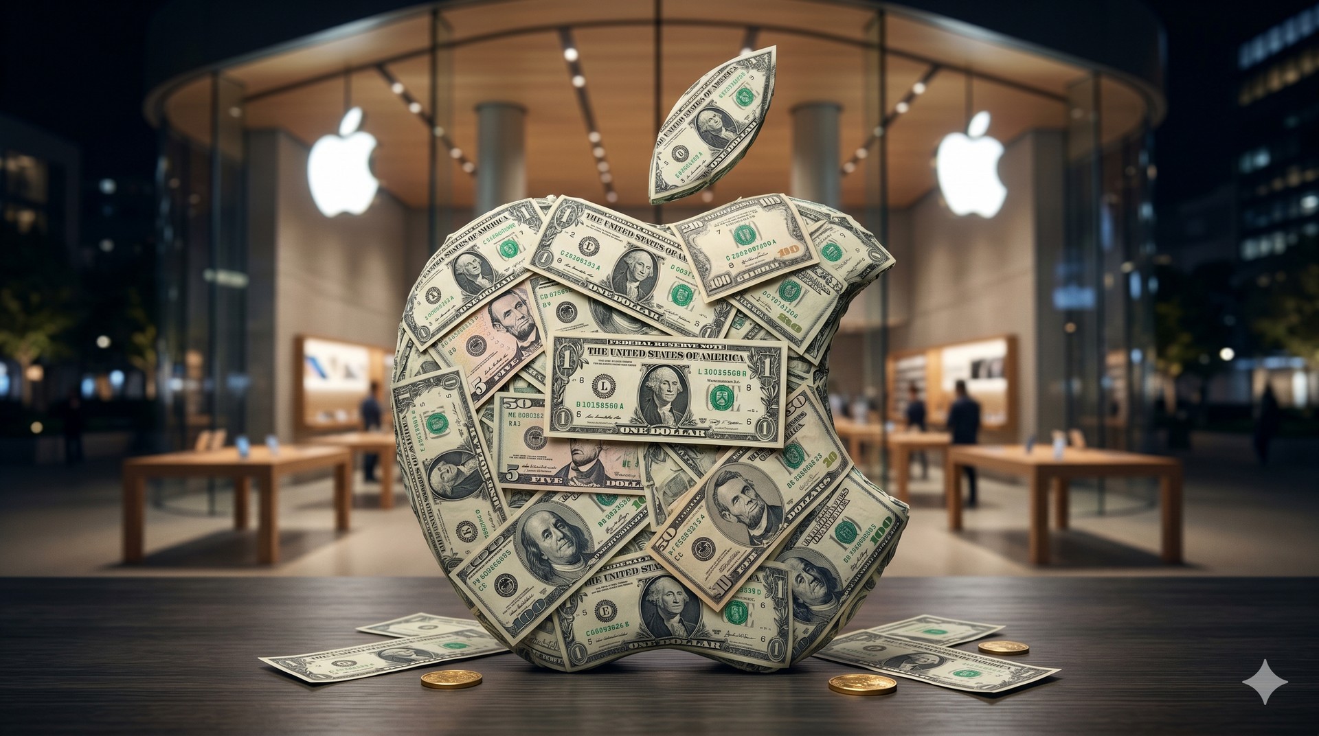Ações da Apple atingem valor histórico impulsionadas por anúncios de IA
