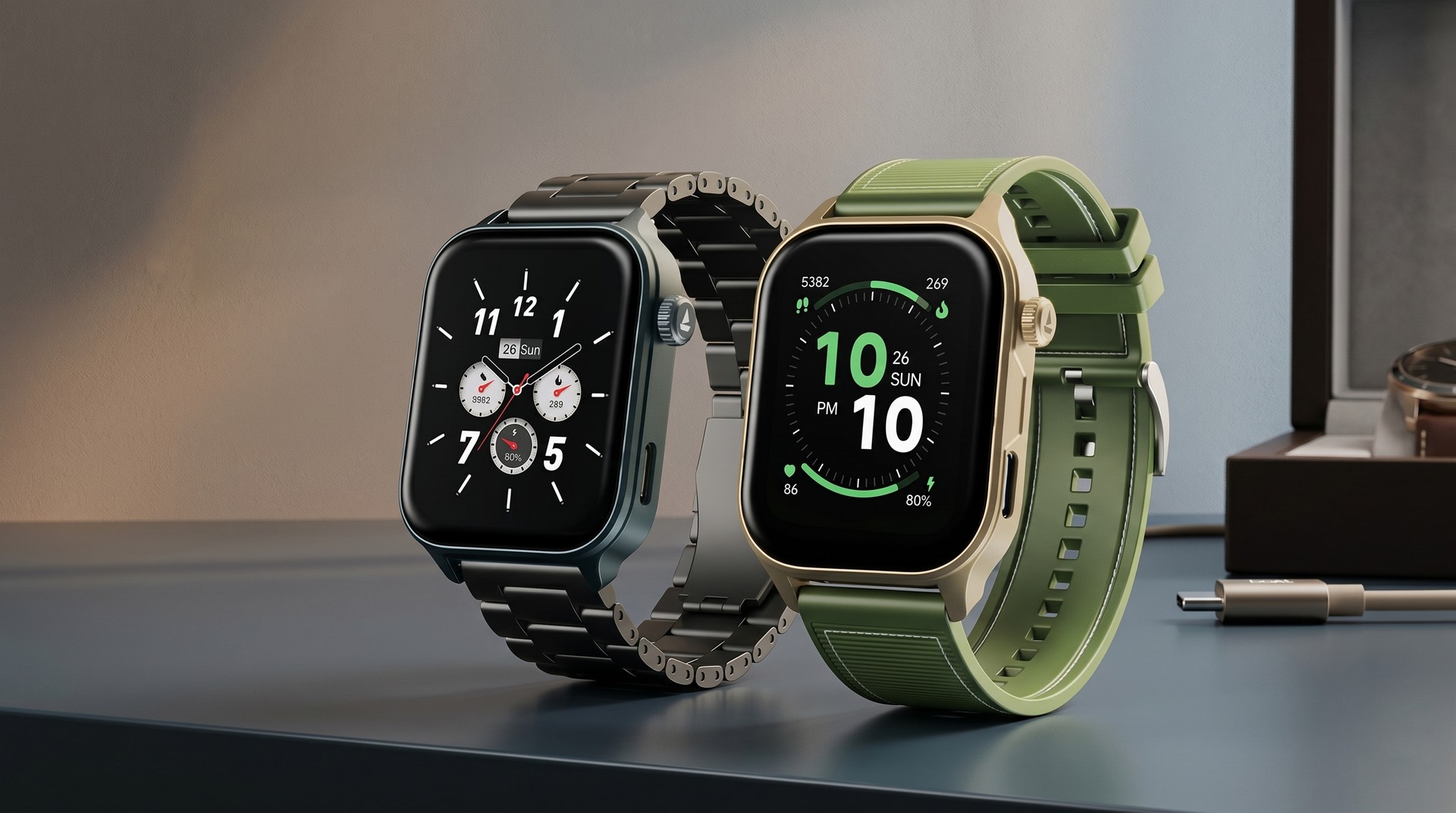 Sem cabos extras: novos smartwatches boAt trazem carregamento USB-C integrado