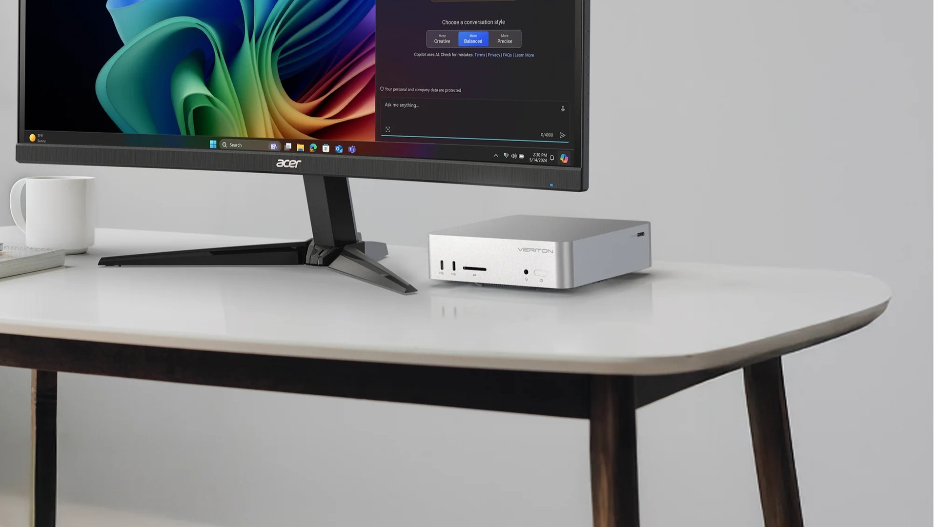 Acer lança PCs Veriton com AMD Ryzen AI MAX e Intel, foco em IA local e design compacto