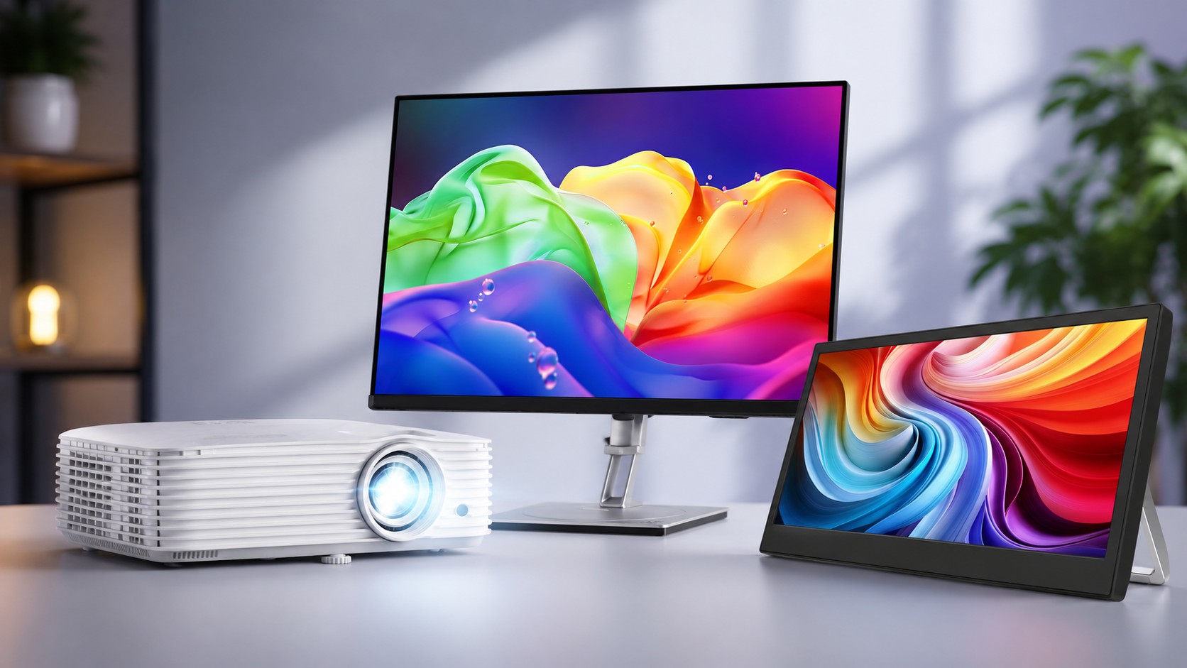 Acer lança novos monitores premium QD-OLED 4K e projetores inteligentes