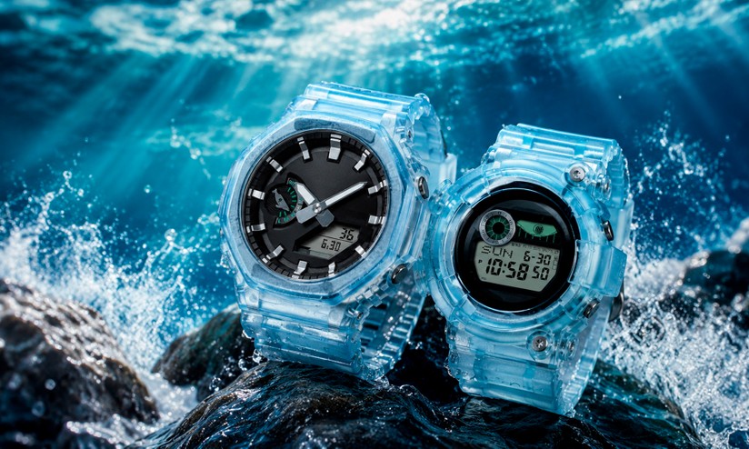 Casio lança G-Shock Frogman e CasiOak com visual transparente e