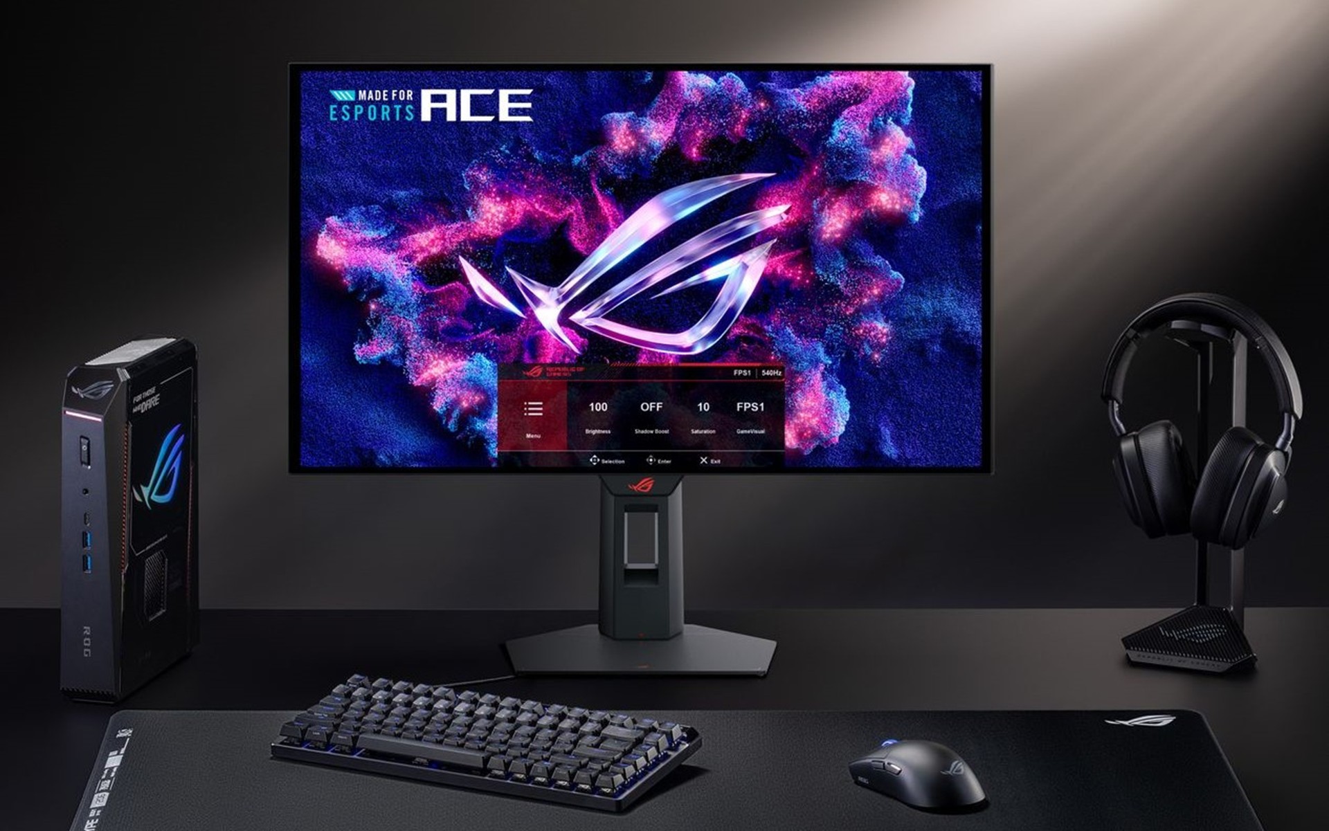 ASUS anuncia novos monitores ROG OLED com painel de 540 Hz e resolução 5K