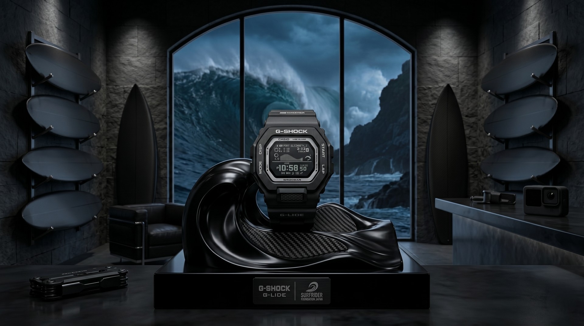 Casio lança relógio G-Shock ecológico totalmente preto que brilha no escuro