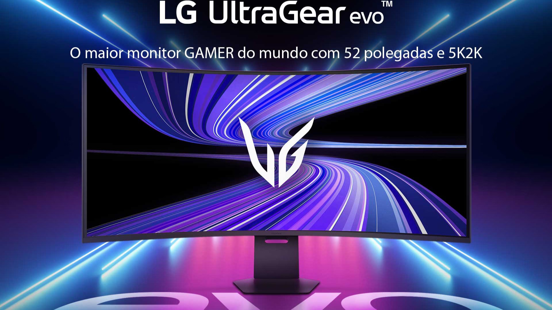 Cabe na sua mesa? LG lança maior monitor 5K2K do mundo com 240 Hz e tela curva no Brasil