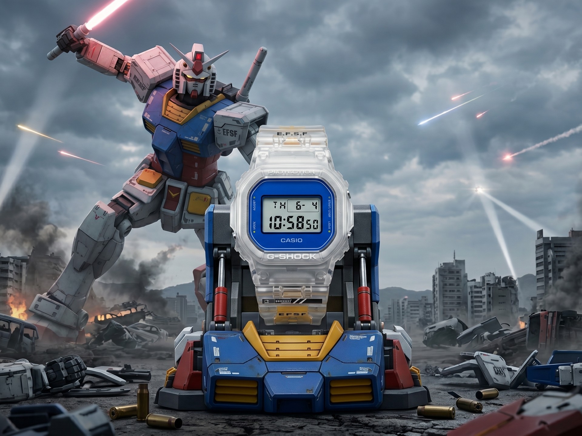 Casio lança relógio G-Shock de Mobile Suit Gundam com corpo