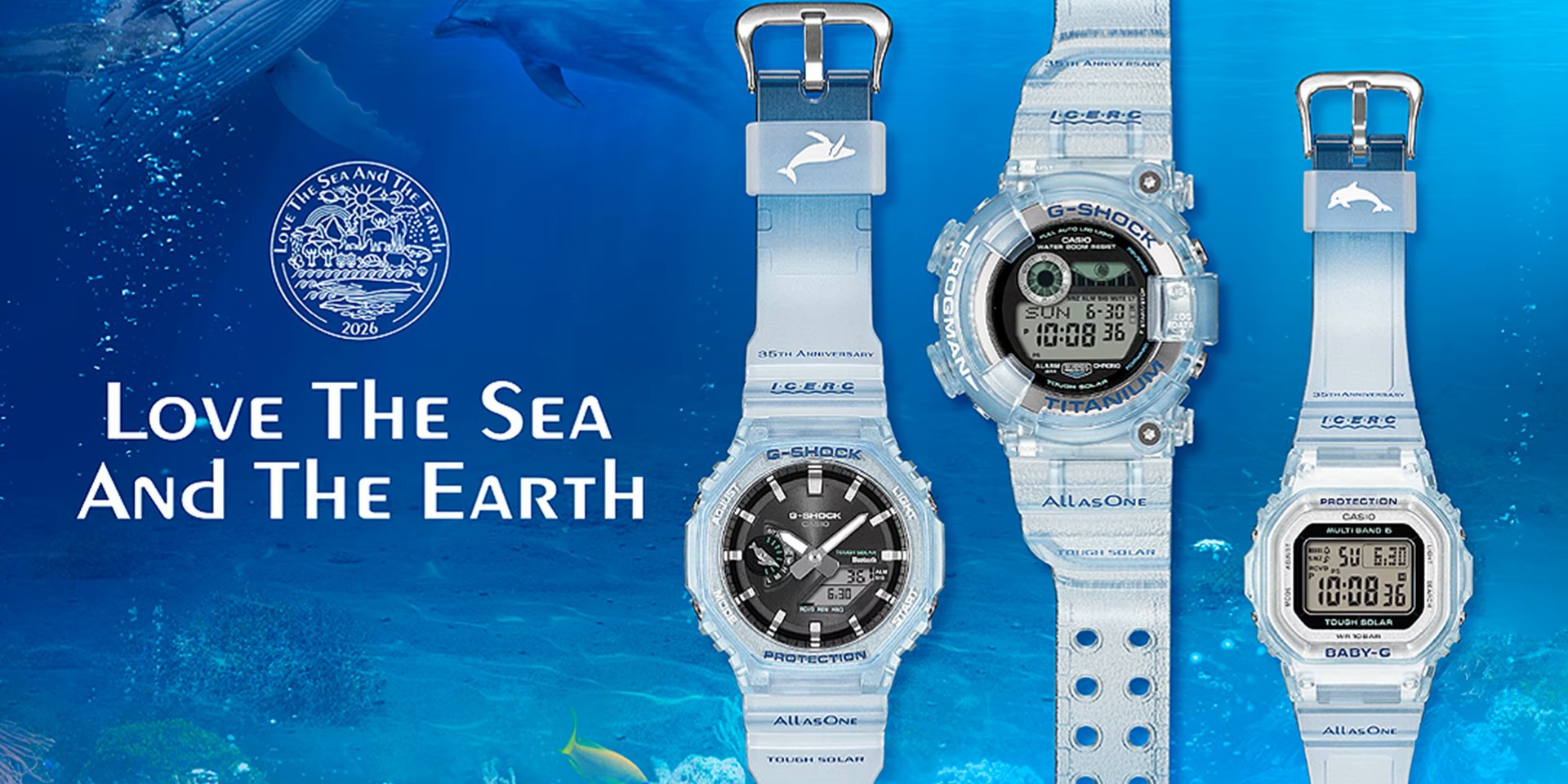 Casio lança três novos relógios com design esqueleto inspirados no oceano