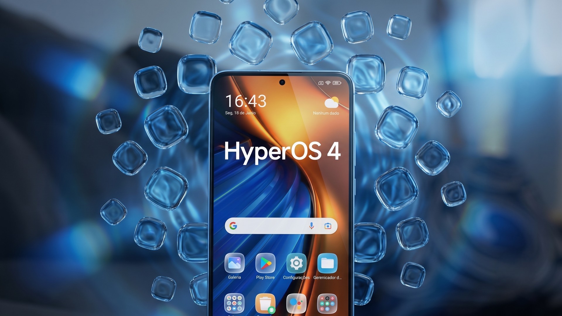 HyperOS 4: vazamento revela novos detalhes do design Liquid Glass da Xiaomi
