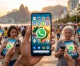  WhatsApp est? na tela inicial de mais de 64% dos celulares no Brasil