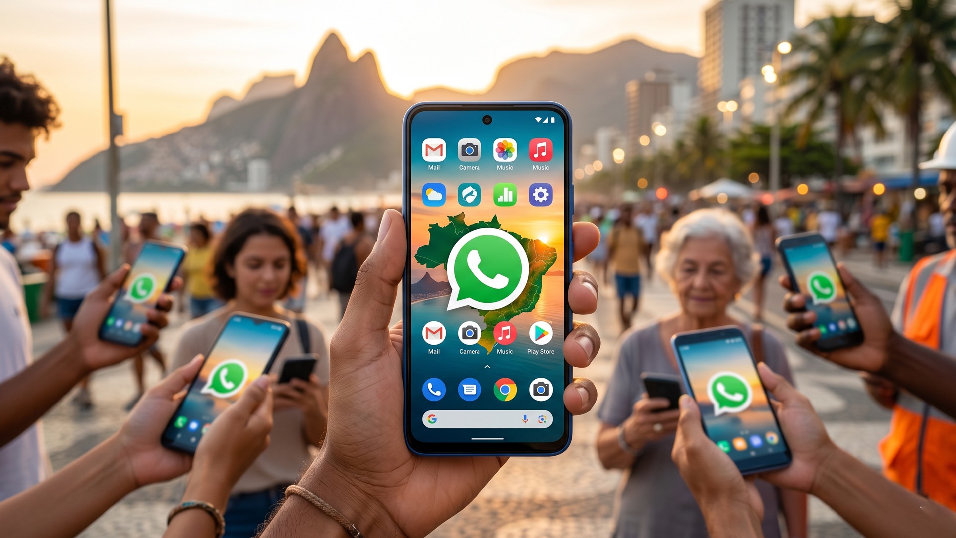 Chama no Zap: WhatsApp está na tela inicial de mais de 64% dos celulares no Brasil