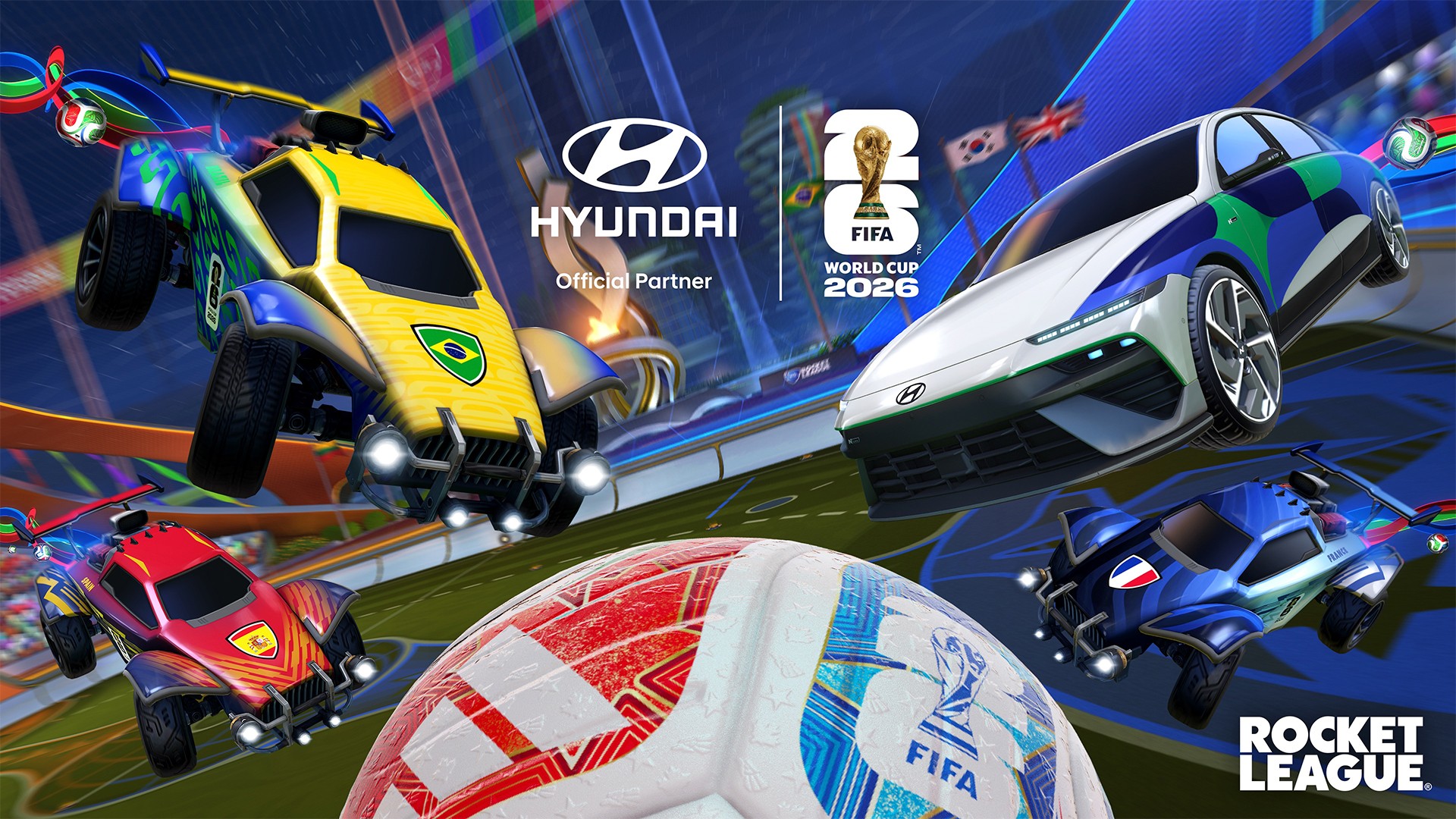Hyundai e Epic Games levam a Copa do Mundo 2026 para o Fortnite e Rocket League