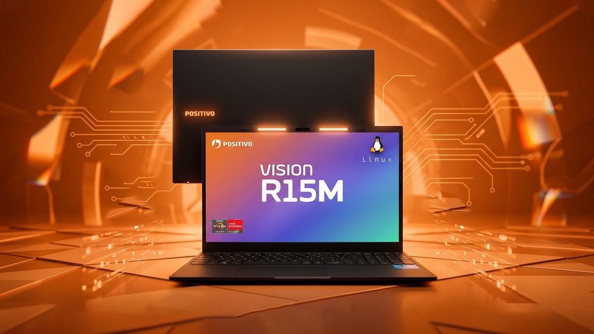 Notebook Positivo Vision R15M com duas telas por R$ 2.720 em promoção imperdível