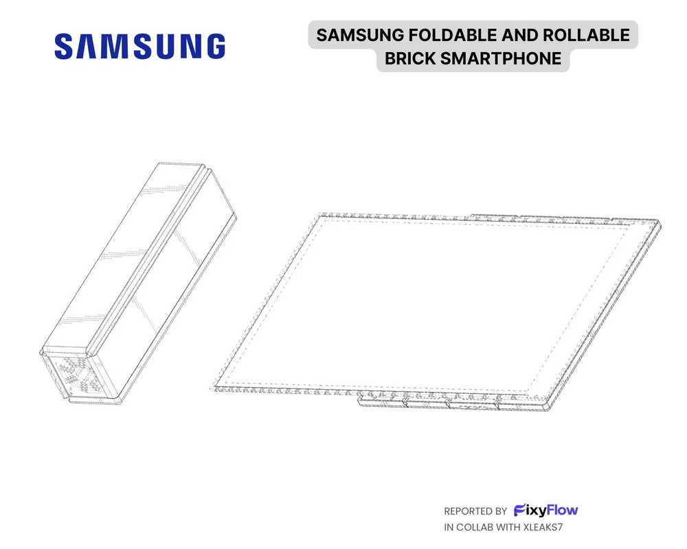 Comprariam? Samsung registra patente de celular dobrável em forma de ...