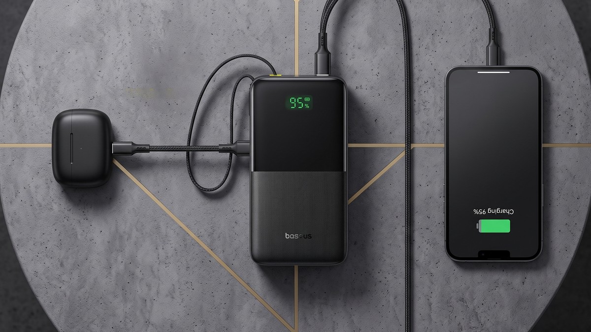 Energia de sobra: power bank Baseus Turbo Bipow2 Pro de 20.000 mAh em oferta por menos de R$ 180