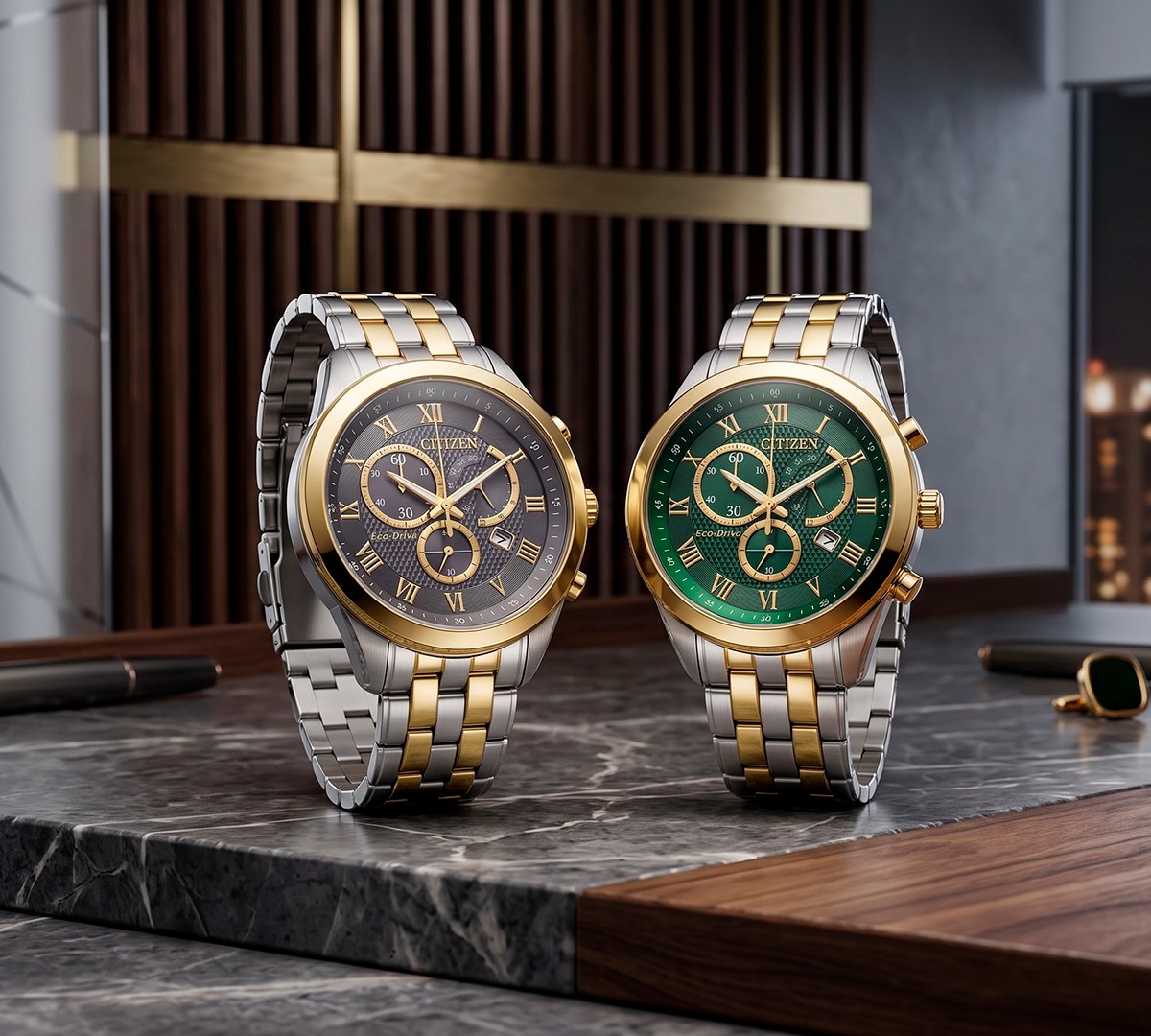 Citizen lança cronógrafos Eco-Drive com mostradores texturizados