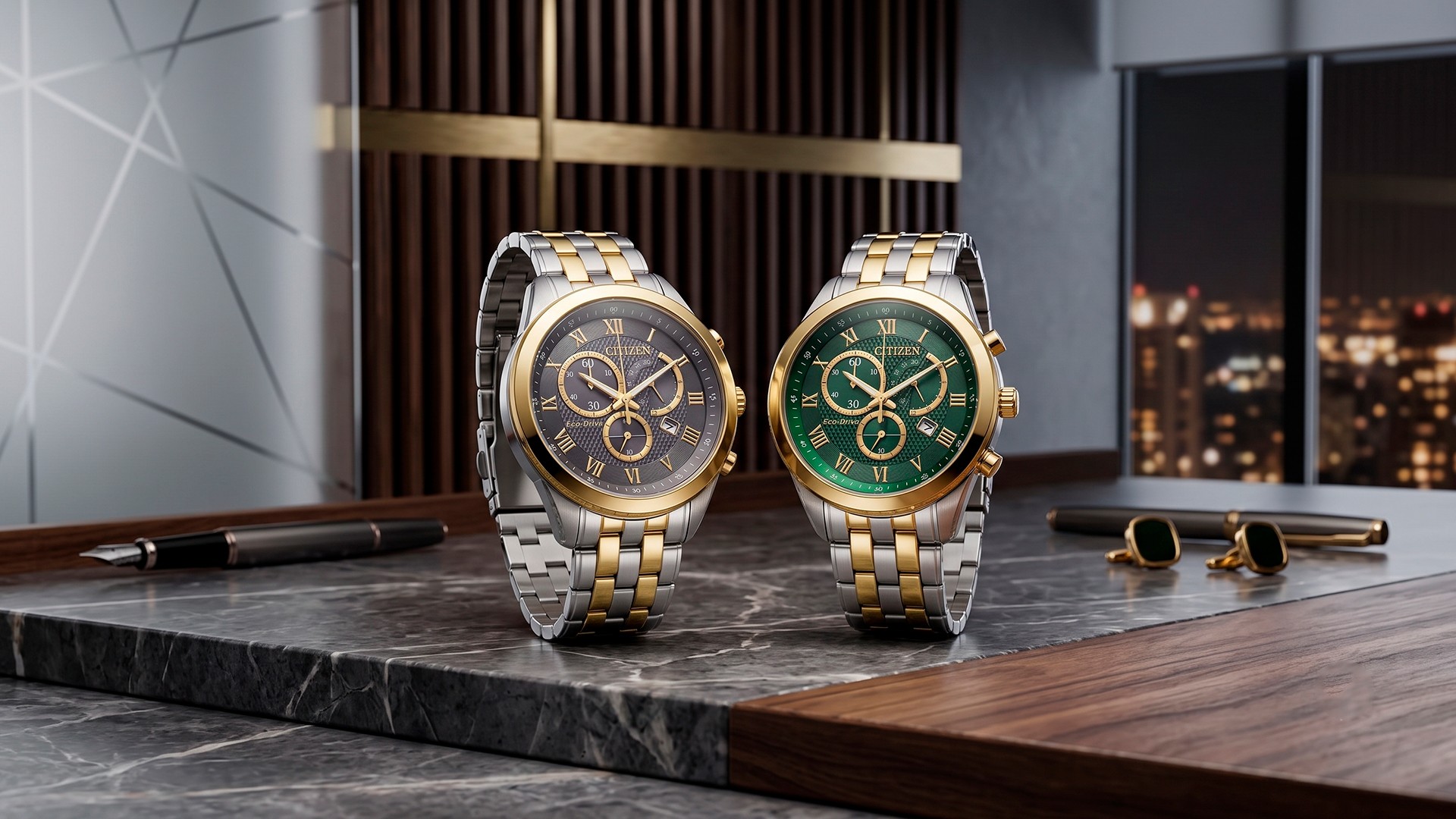 Citizen lança cronógrafos Eco-Drive com mostradores texturizados