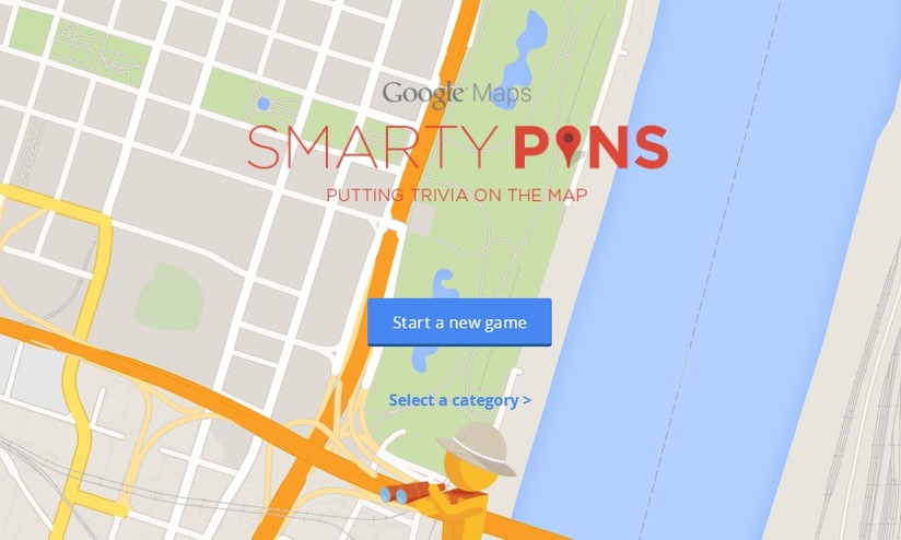 Google lança Smarty Pins, jogo de perguntas usando o Google Maps