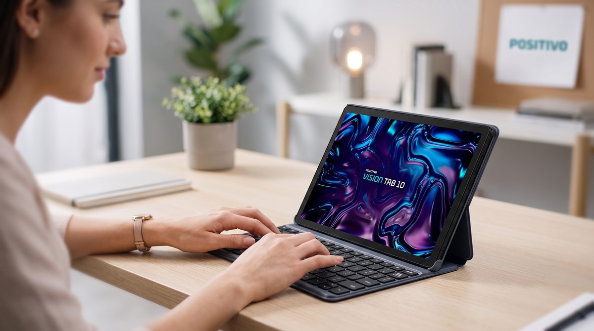Para estudos: tablet Positivo Vision Tab 10 surge em oferta com 128GB na Shopee