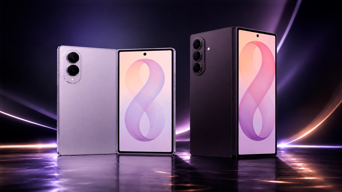 Galaxy Z Fold 8 tem novas imagens de alta qualidade reveladas em três cores e com mais detalhes