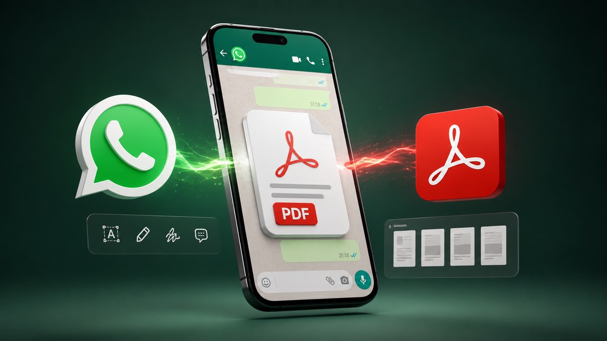 WhatsApp e Adobe fecham parceria que permite leitura e edição de arquivos PDF nas conversas