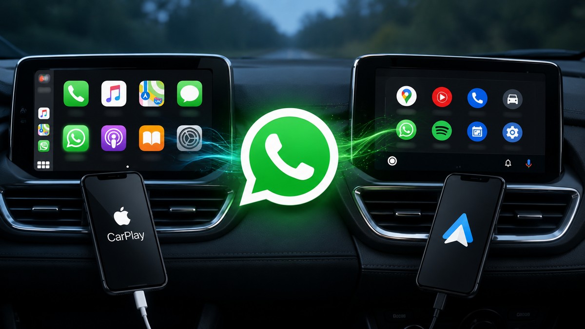 WhatsApp adiciona melhorias para o Apple CarPlay e Android Auto