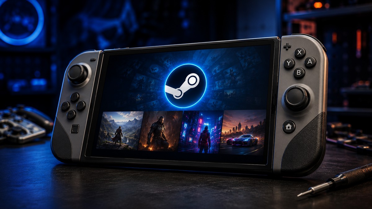 Nintendo Switch é transformado em Steam Deck e desempenho dos jogos impressiona
