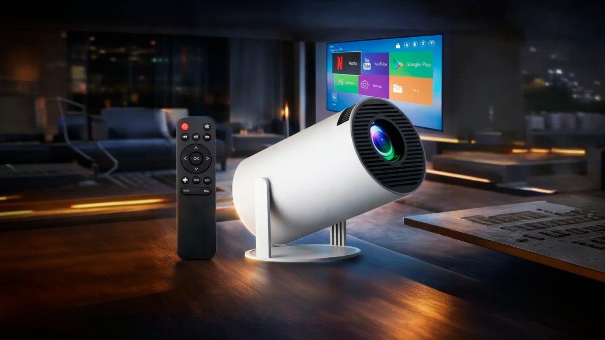 Com suporte a 4K! Projetor baratinho com Android entra em oferta por menos de R$ 160