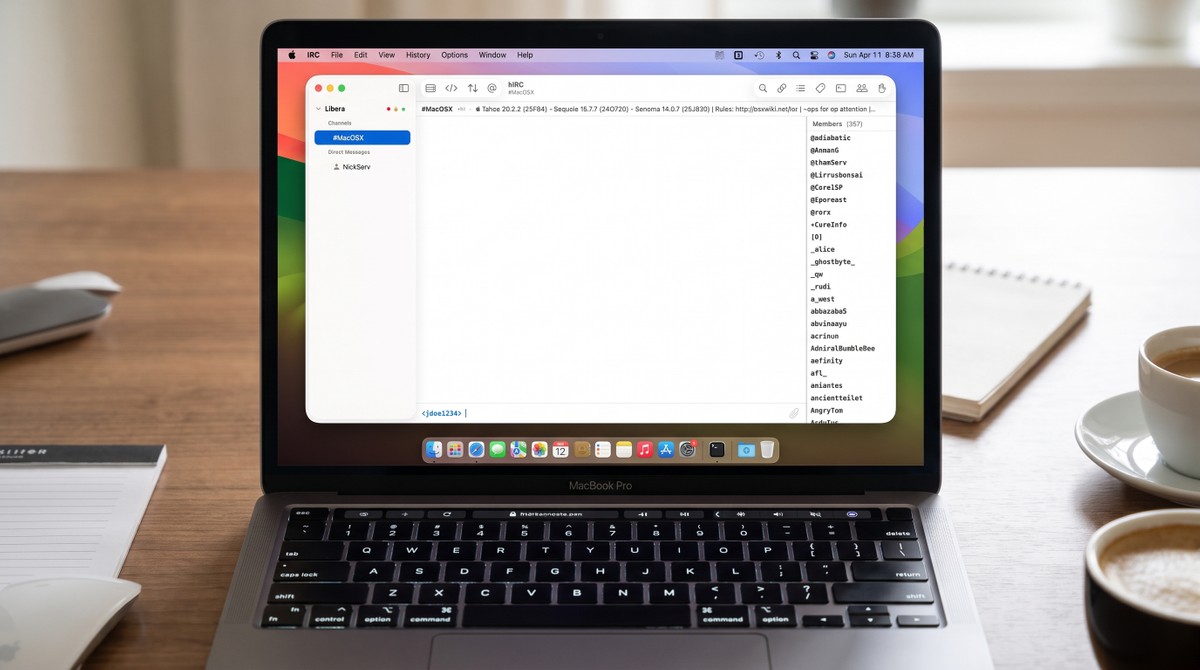 Desenvolvedor lança cliente nativo bIRC para modernizar o uso de IRCv3 no Mac