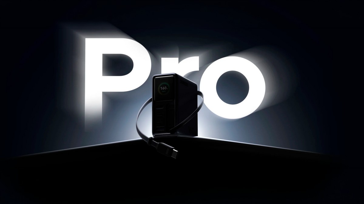 UGREEN prepara novo carregador Nexode Pro de 160 W com cabo retrátil e Wi-Fi