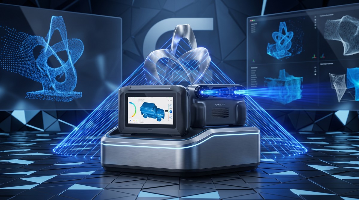 Creality Sermoon P1: scanner 3D portátil traz chip Qualcomm, IA integrada e tela HD