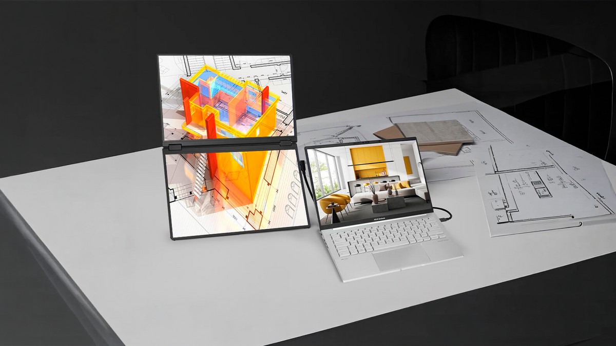 ASUS ZenScreen Duo: monitor portátil dobrável ganha nova versão que vira tela dupla de 21"