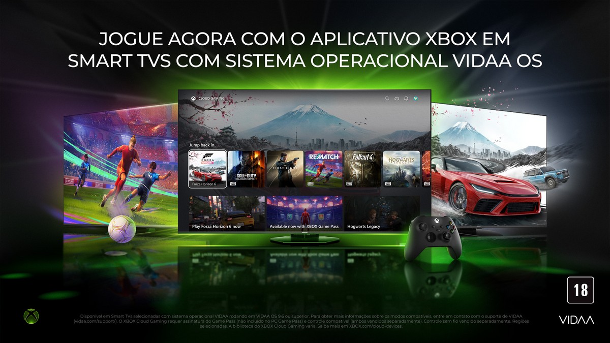 TVs Hisense com sistema VIDAA agora contam com acesso ao XBOX Game Pass