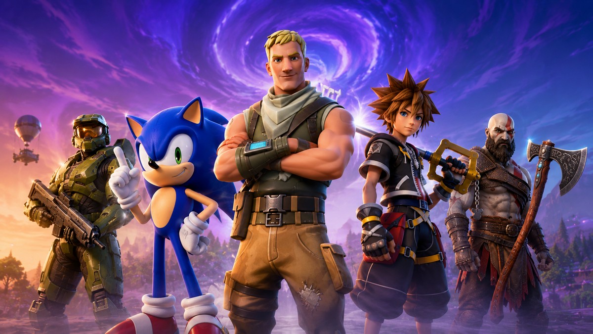 Fortnite deve ter coleção com lendas dos games e trazer Sonic, Kingdom Hearts e mais