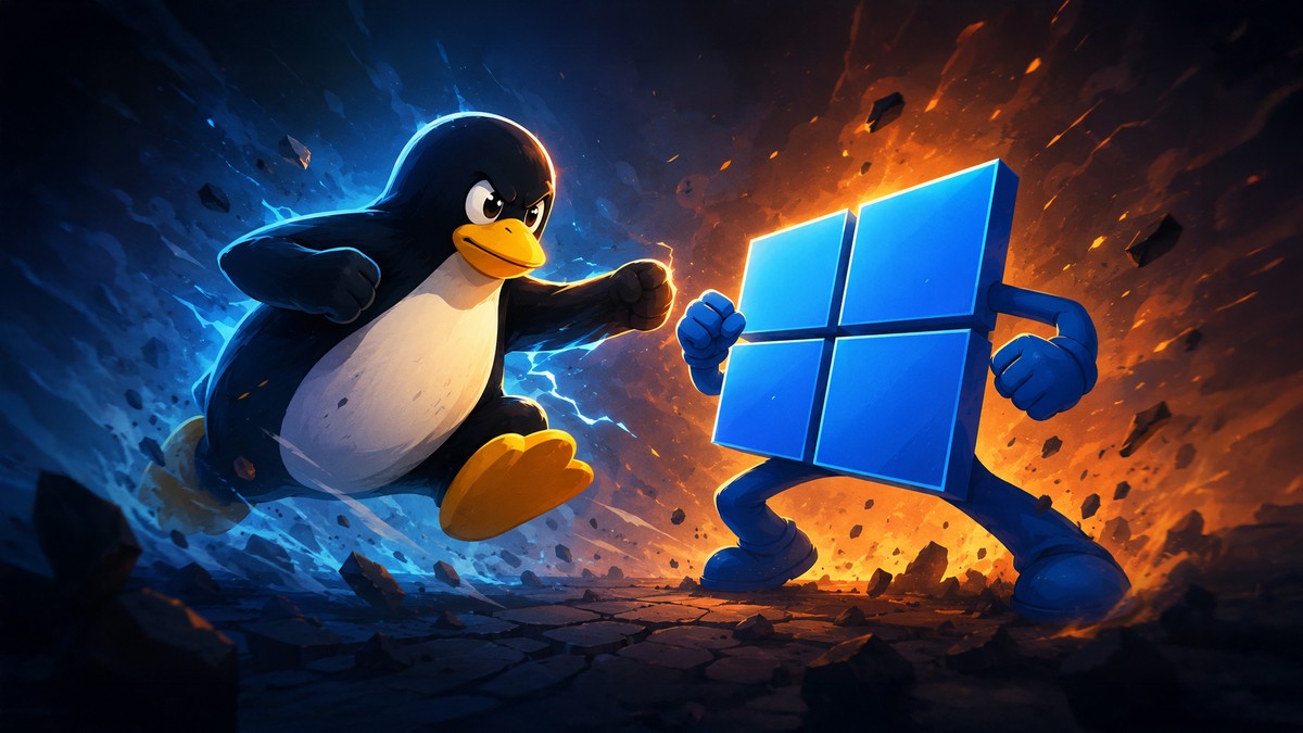 Ameaça ao Windows: robôs inflam os números do Linux e dão falsa sensação de crescimento