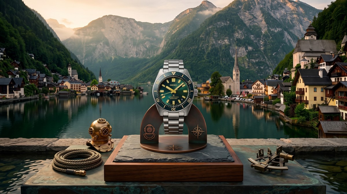 De volta a 1965: Seiko revive relógio lendário de mergulho inspirado em lago da Áustria