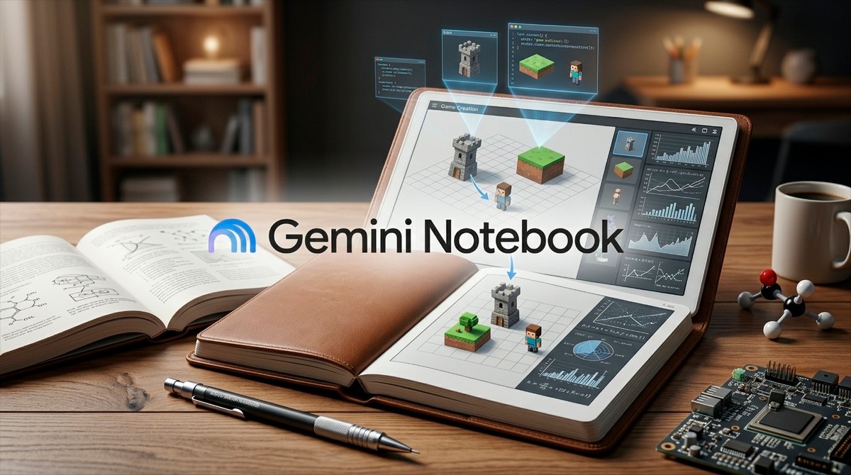 Gemini Notebook vai permitir que você crie jogos usando seus materiais de estudos