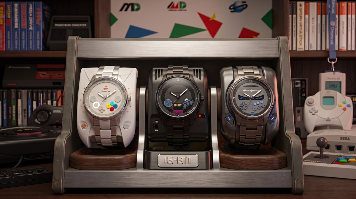 Nostalgia no pulso: Mega Drive, Sega Saturn e Dreamcast viram relógios oficiais