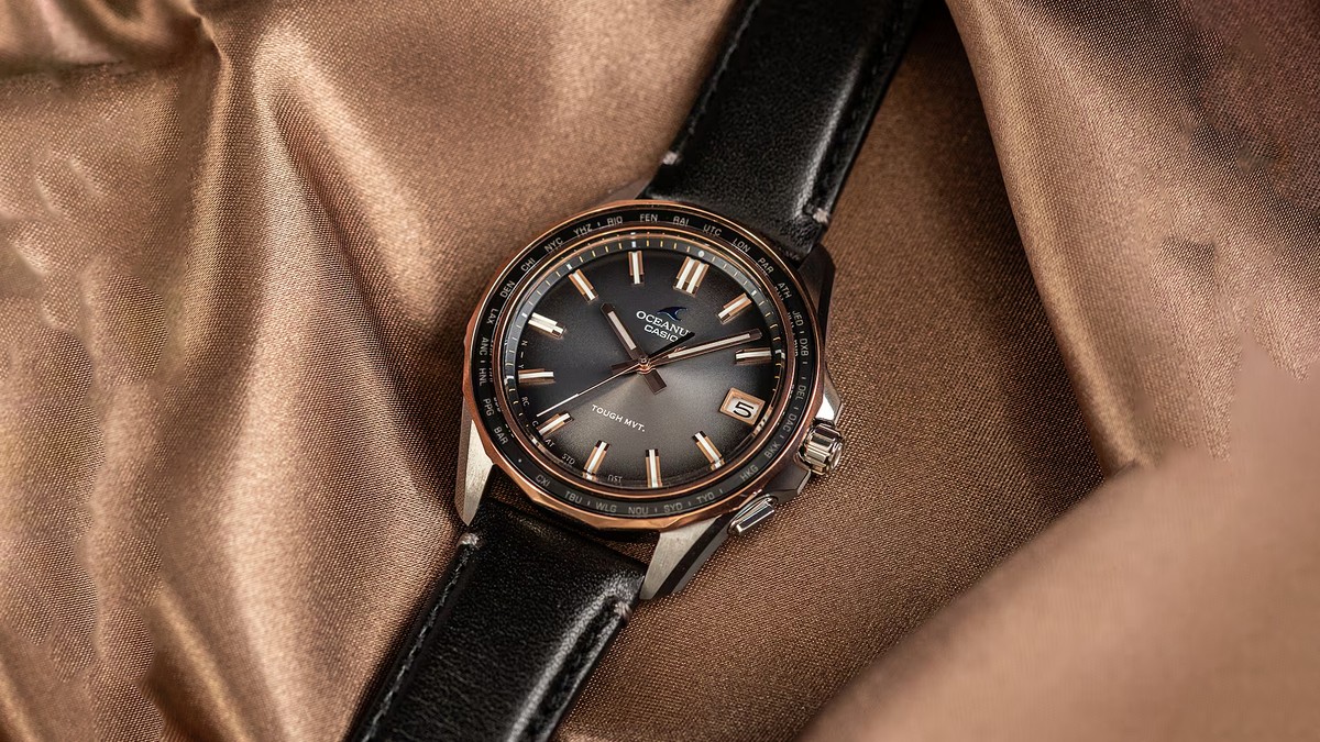 Apenas 800 unidades no mundo: Casio lança relógio vintage Oceanus OCW em couro e titânio