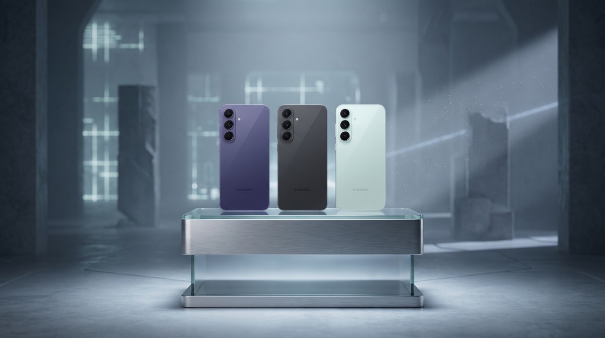 Galaxy S26 FE: imagens oficias vazadas detalham visual renovado e três opções de cores