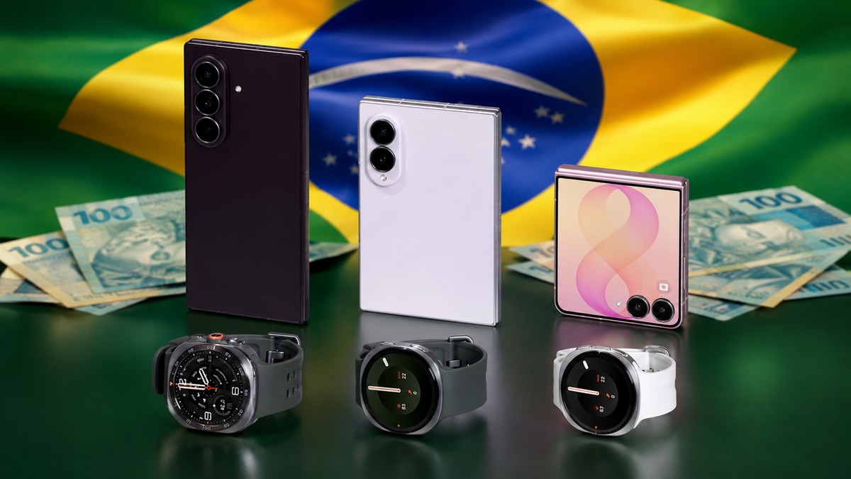 Samsung lança Galaxy Z Flip 8, Z Fold 8, 8 Ultra, Galaxy Watch 9 e Ultra 2 no Brasil; veja preços