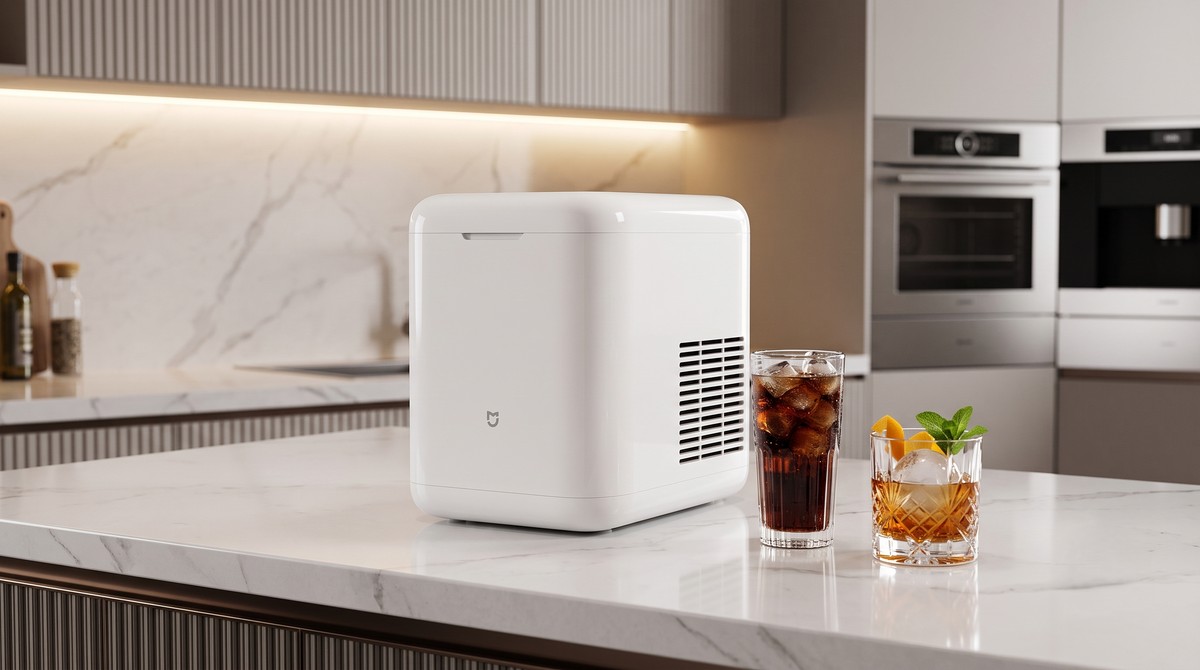 Xiaomi lança máquina de gelo portátil que faz cubos em 6 minutos e produz 13 kg por dia
