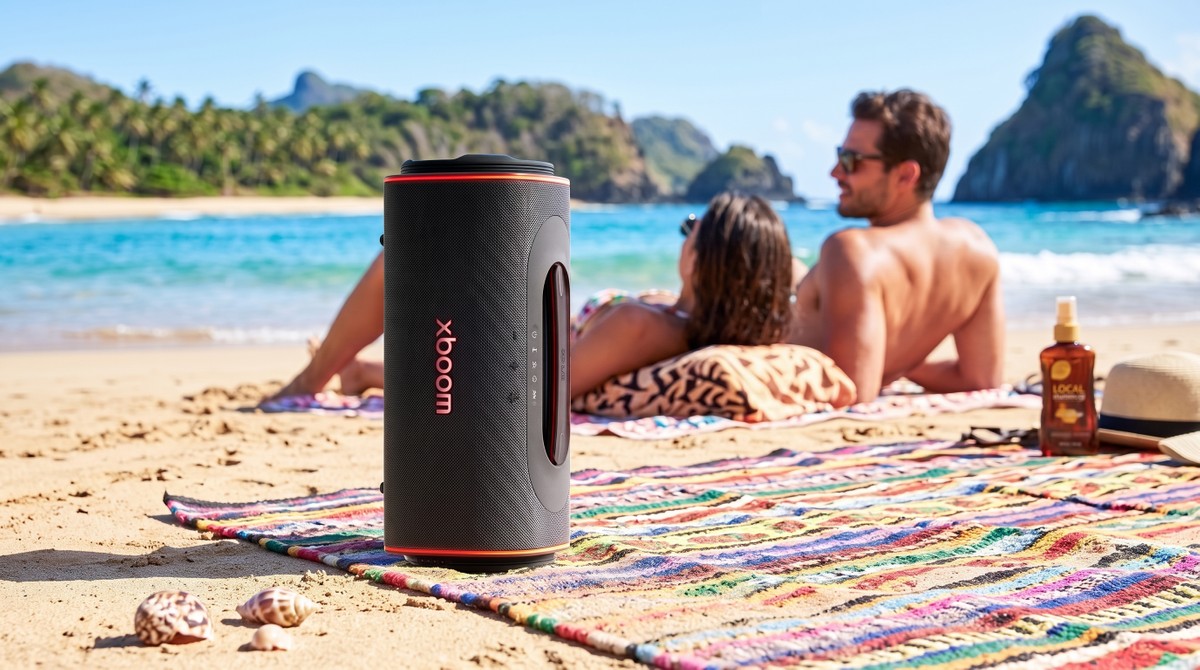 LG lança XBOOM Blast com bateria de 36h e resistência militar para festas externas
