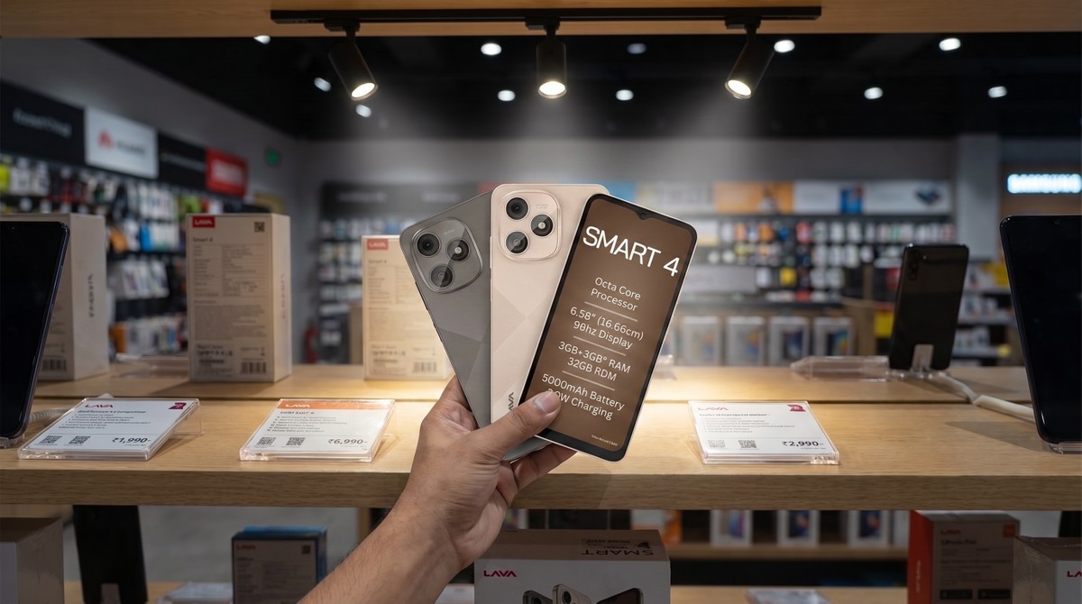 Novo Lava Smart 4 estreia com Android 16 Go Edition e tela fluida de 90Hz