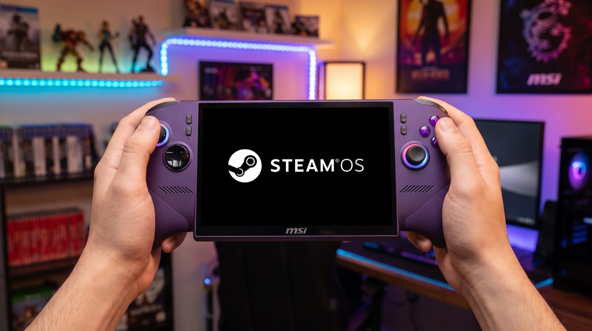 Valve libera SteamOS 3.8.25 Beta com suporte para novo controle de 2026 e consoles rivais