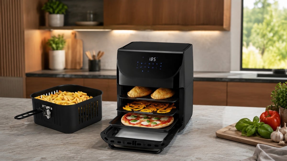 Elgin lança Air Fryer Family Oven Fry de 12 litros com alta potência e porta removível