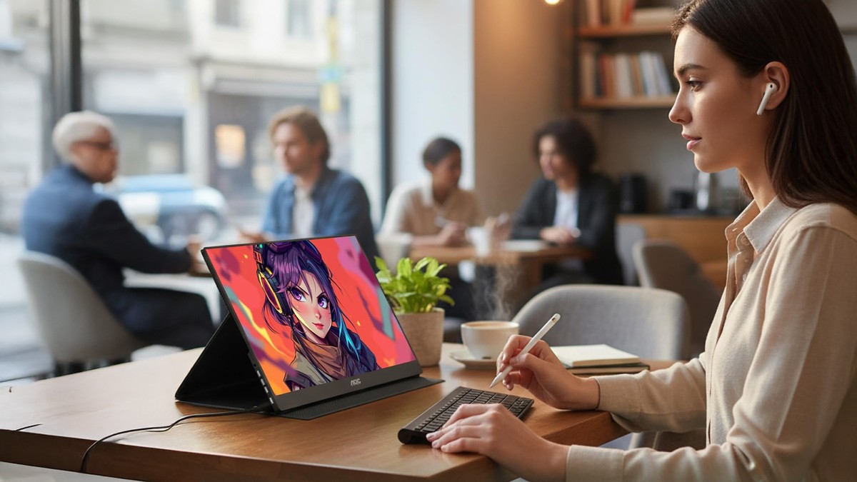 Setup portátil: monitor ultrafino AOC 16T20E2 desembarca no Brasil por R$ 699