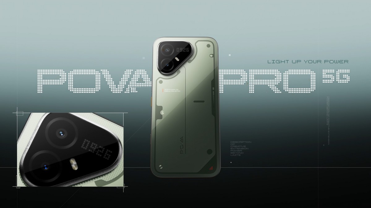 Tecno Pova 8 Pro 5G chega com chip gráfico dedicado e tela de 144Hz para jogos de elite