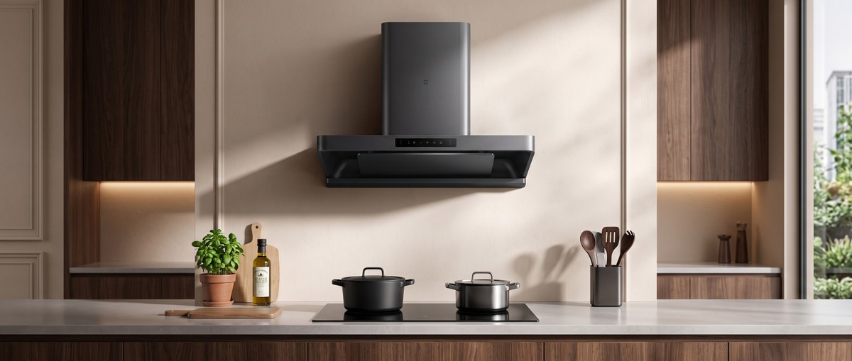 Xiaomi lança coifa inteligente que se limpa sozinha e tem alto poder de sucção