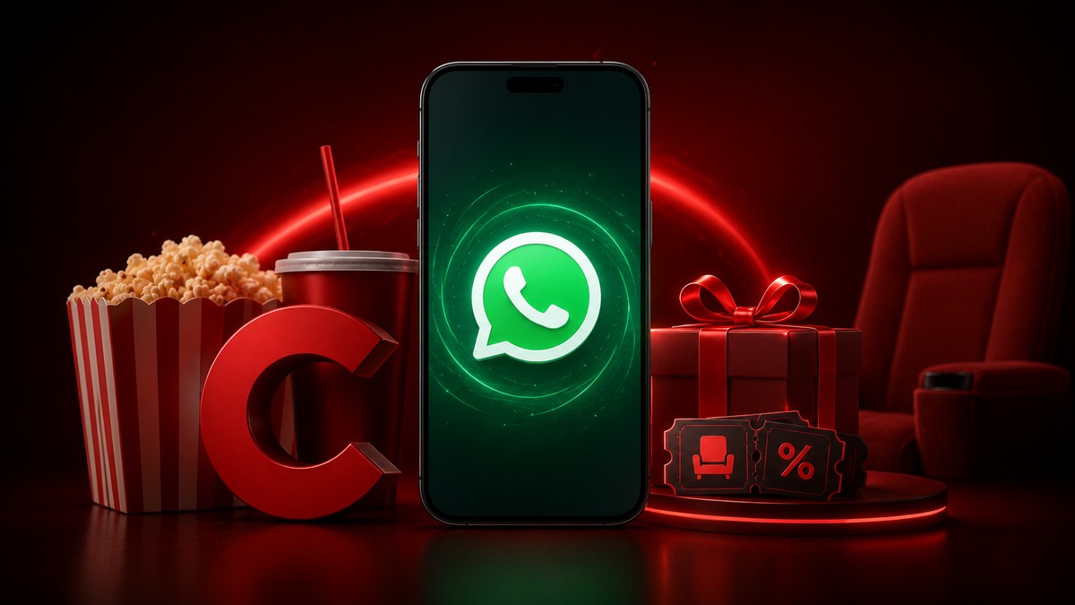 Cinemark ganha canal no WhatsApp com benefícios exclusivos